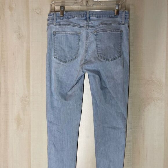 Loft‎ modern skinny crop faded light wash denim jeans, size 27 - Picture 6 of 16
